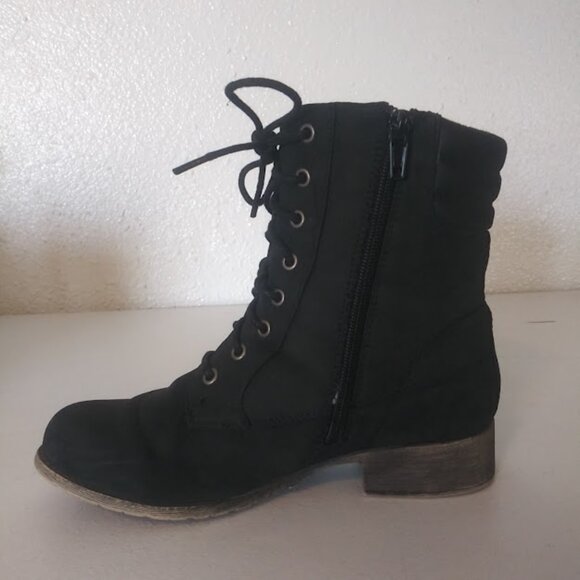 Jellypop women's size 6M black lace up Booties - Picture 3 of 16